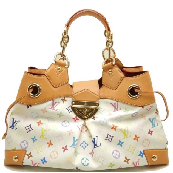 Louis Vuitton Multicolor Ursula Shoulder Bag Bron White - Picture 1 of 9